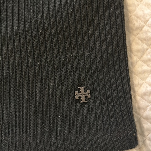 Tory, Burch, short sleeve, black and blue sweater with cut outs size large - Picture 9 of 10